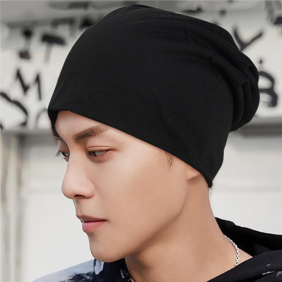 Bonnet de sport noir pour hommes et femmes